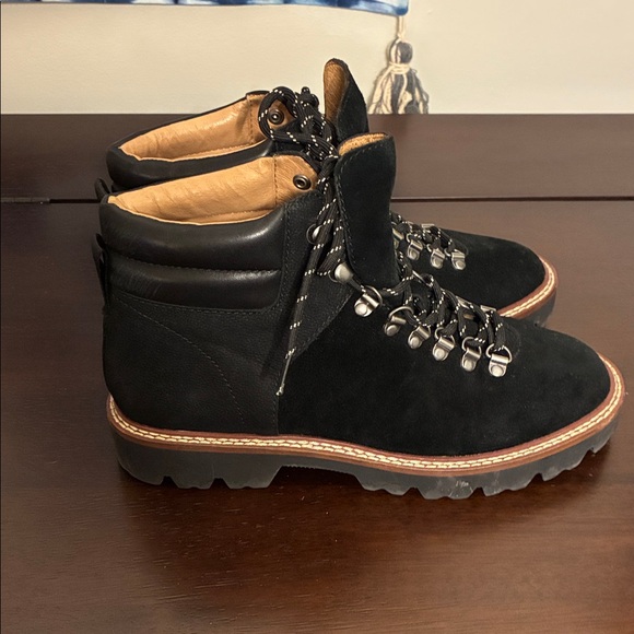 Madewell City Walk Lugsole Leather Hiker Boots Size 7 - Picture 4 of 10